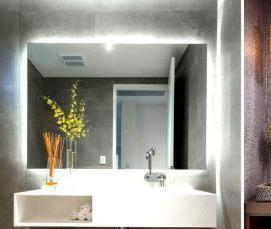 Круглое зеркало с подсветкой в ванную - модель 4