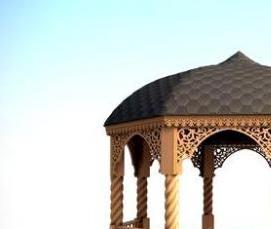 Круглые беседки для дачи - модель 3