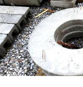 Крышка колодца с люком - модель 1