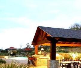 Крытая беседка с барбекю - модель 4