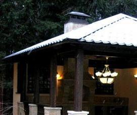 Крытые беседки с мангалом - вариант 1