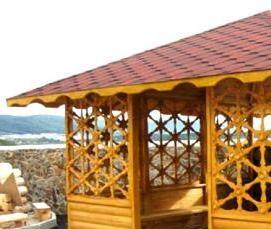 Кухня беседка для дачи - вариант 2