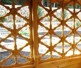 Квадратная беседка из дерева - модель 3