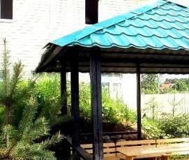 Квадратные беседки из металла - модель 4