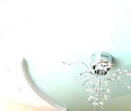 Квадратный двухуровневый натяжной потолок - вариант 1