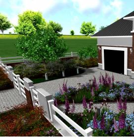 Ландшафтный дизайн 12 соток - вариант 1