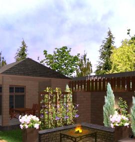 Ландшафтный дизайн 3 сотки - тип 4