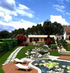 Ландшафтный дизайн 3 сотки - тип 2