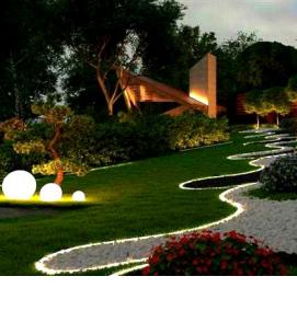 Ландшафтный дизайн бетоном - вариант 4