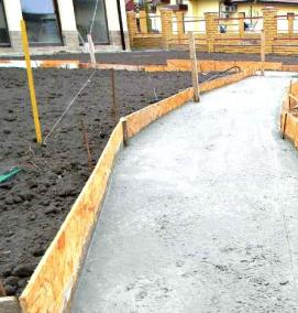 Ландшафтный дизайн бетоном - вариант 3