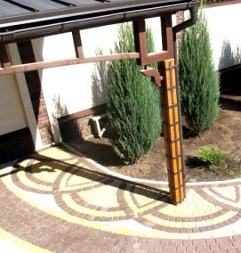 Ландшафтный дизайн: брусчатка - тип 2