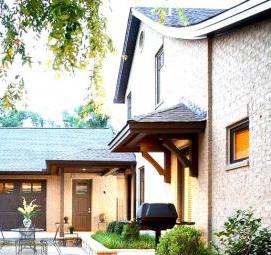 Ландшафтный дизайн частного дома - вариант 1