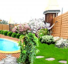 Ландшафтный дизайн дачи 5 соток - тип 2