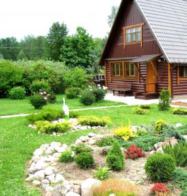 Ландшафтный дизайн дачного участка - вариант 2