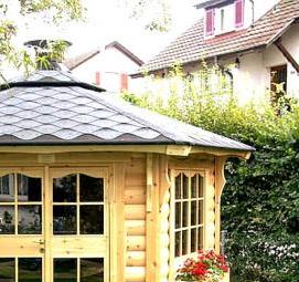 Ландшафтный дизайн дачной беседки - тип 1