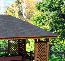 Ландшафтный дизайн дачной беседки - тип 4