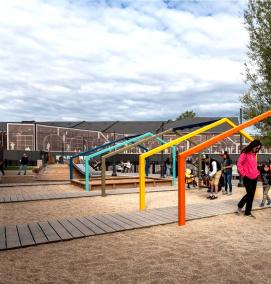 Ландшафтный дизайн детской площадки - модель 4