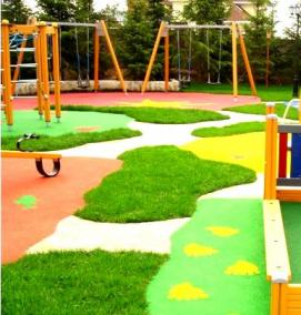Ландшафтный дизайн детской площадки - модель 3