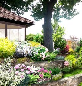 Ландшафтный дизайн дома - тип 3