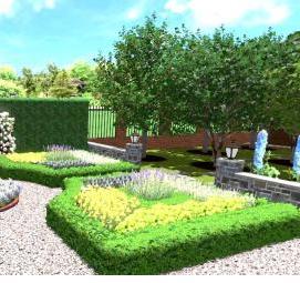 Ландшафтный дизайн горного участка - модель 3