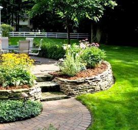 Ландшафтный дизайн горного участка - модель 2