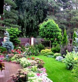 Ландшафтный дизайн на даче - тип 1