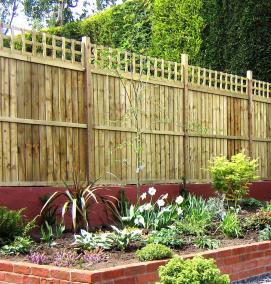 Ландшафтный дизайн прямоугольной клумбы - вариант 2