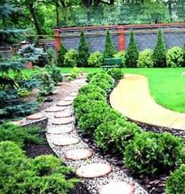 Ландшафтный дизайн садового участка - тип 2