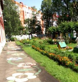 Ландшафтный дизайн школьного участка - модель 1