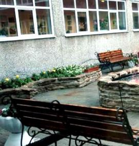 Ландшафтный дизайн школьного участка - модель 3