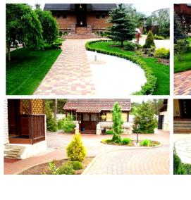 Ландшафтный дизайн: тротуарная плитка - модель 1