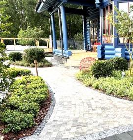 Ландшафтный дизайн: тротуарная плитка - модель 4