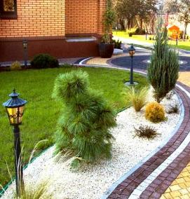 Ландшафтный дизайн: тротуарная плитка - модель 2