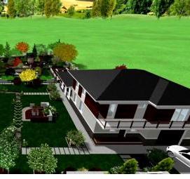 Ландшафтный дизайн участка 1 сотка - тип 4