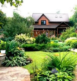 Ландшафтный дизайн участка - модель 3