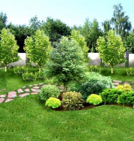 Легкий ландшафтный дизайн - вариант 3