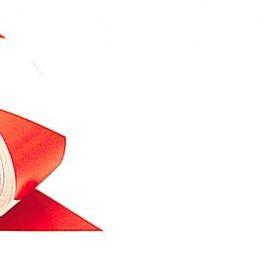 Лента ограждения красно-белая - модель 1