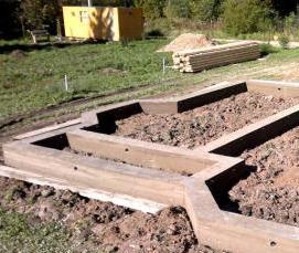 Ленточный фундамент 10х10 м - тип 4