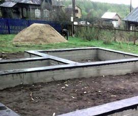 Ленточный фундамент 12х12 м - тип 3