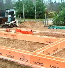 Ленточный фундамент из пенополистирола - вариант 4