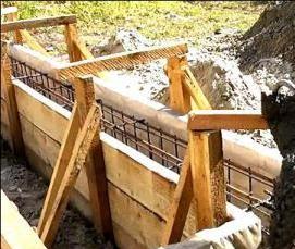 Ленточный фундамент мелкого заложения - тип 1