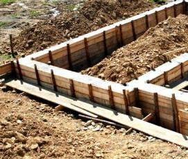Ленточный фундамент под каркасный дом - модель 2