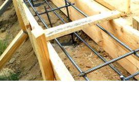 Ленточный фундамент под ворота - тип 1