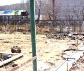 Ленточный фундамент под ворота - тип 3