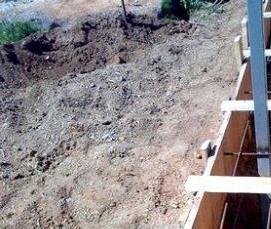 Ленточный фундамент под ворота - тип 2