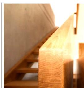 Лестница деревянная прямая - модель 1