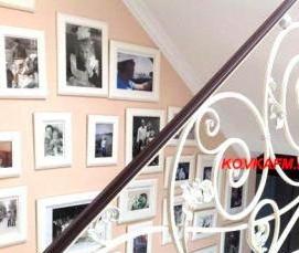 Лестница кованая белая - вариант 4