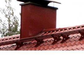 Лестница кровельная металлпрофиль - вариант 2