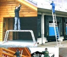 Лестница приставная алюминиевая 4 метра - модель 1