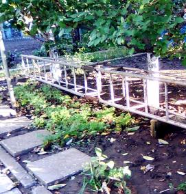 Лестница секционная алюминиевая 9 метров - вариант 3